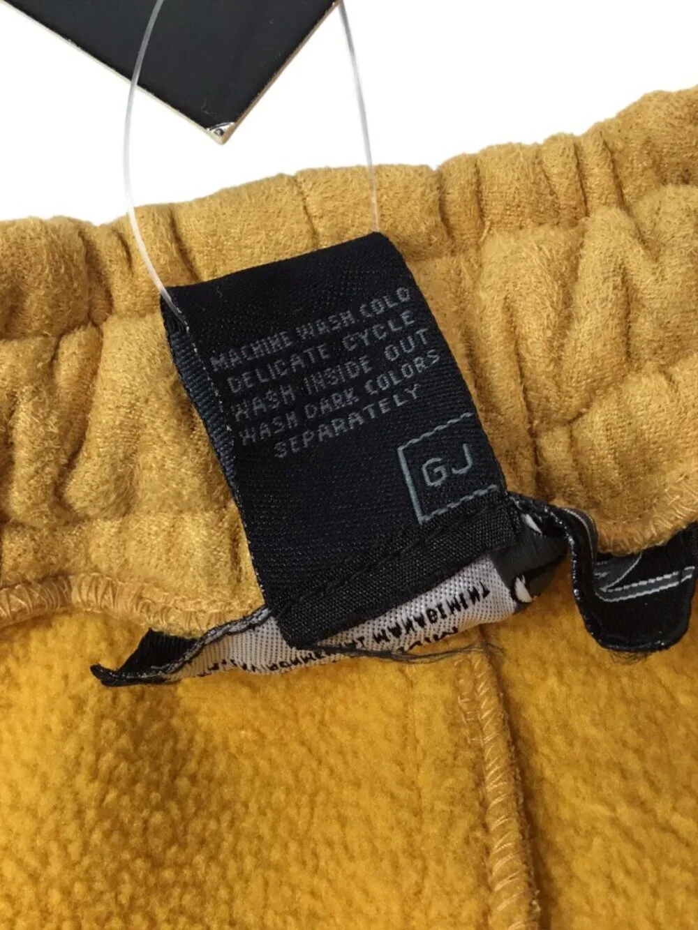 Vtg Godbody Denim NWT Banger Gold Velour Jogger Track Pants Quilted XL Embossed